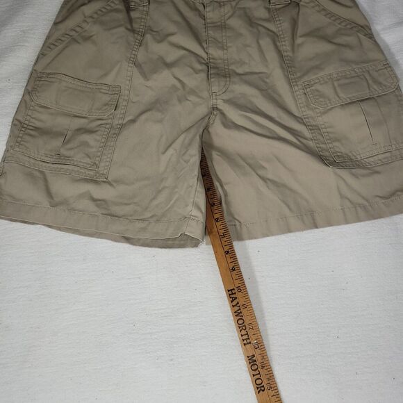 Savane Cargo Shorts Mens Sz 42 Tan Elastic Waist Hiking Pockets Outdoor Camping - Picture 8 of 14